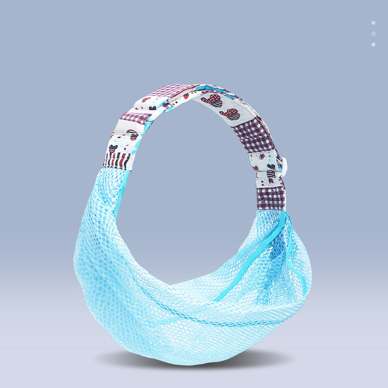 Breathable Mesh Horizontal Front Hold Baby Sling With One Shoulder