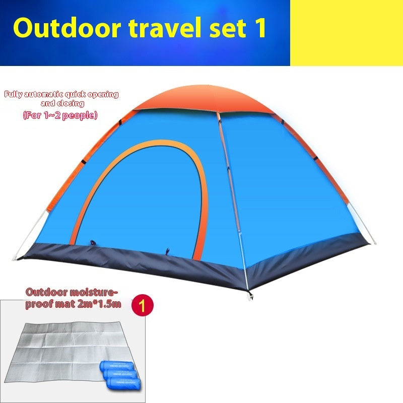 Tente de camping automatique double porte multi-personnes