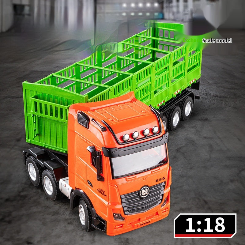 Alloy High-rail Electric Remote-control Engineering Vehicle Toy