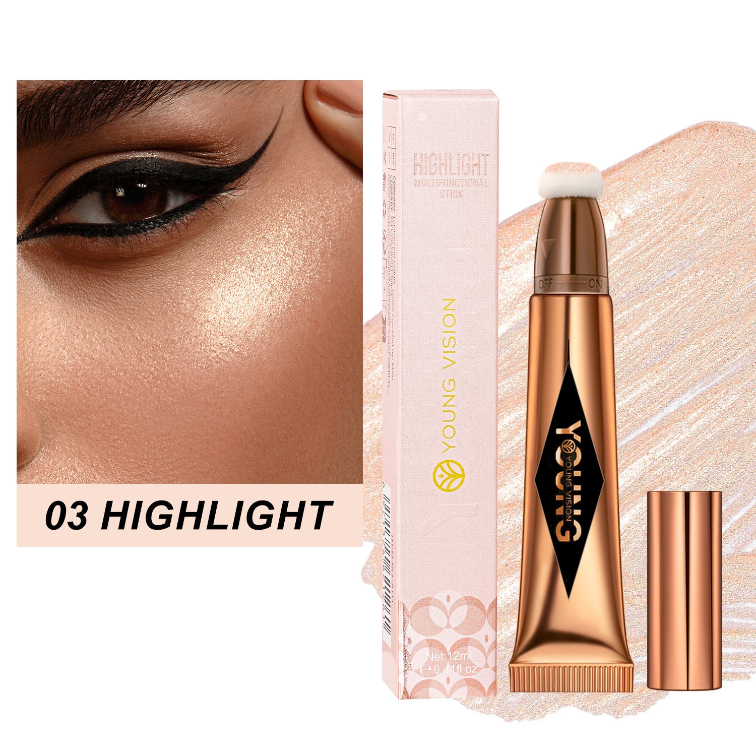 Blush-highlighter réparateur coussin d'air