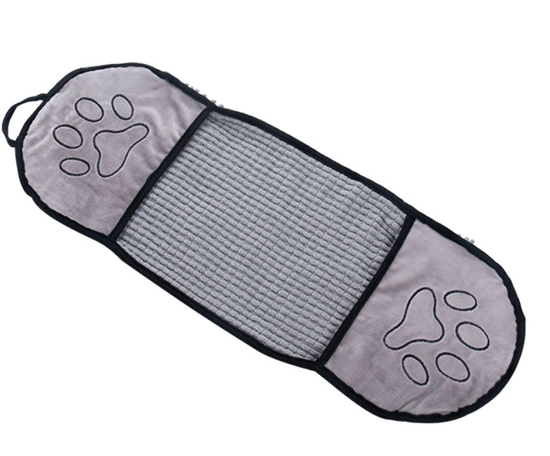 Serviette de bain unie pour chien et chat