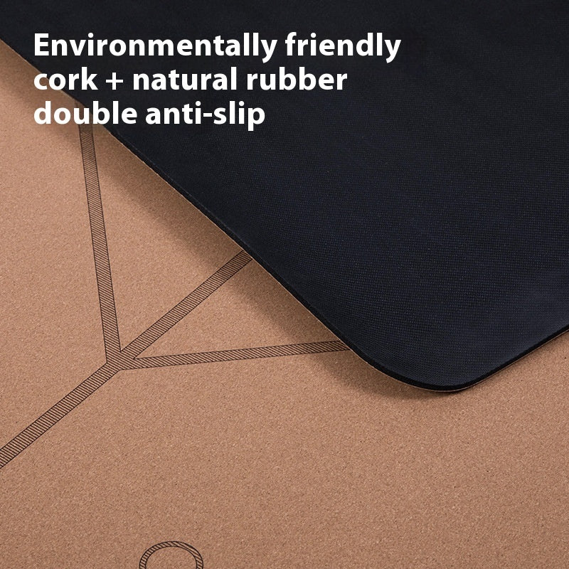 Household Fashion Personality Cork Rubber Yoga Mat