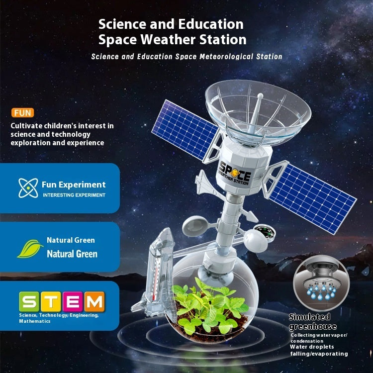 Children's Science Experiment Toy Weather Station Diy Material Suit
