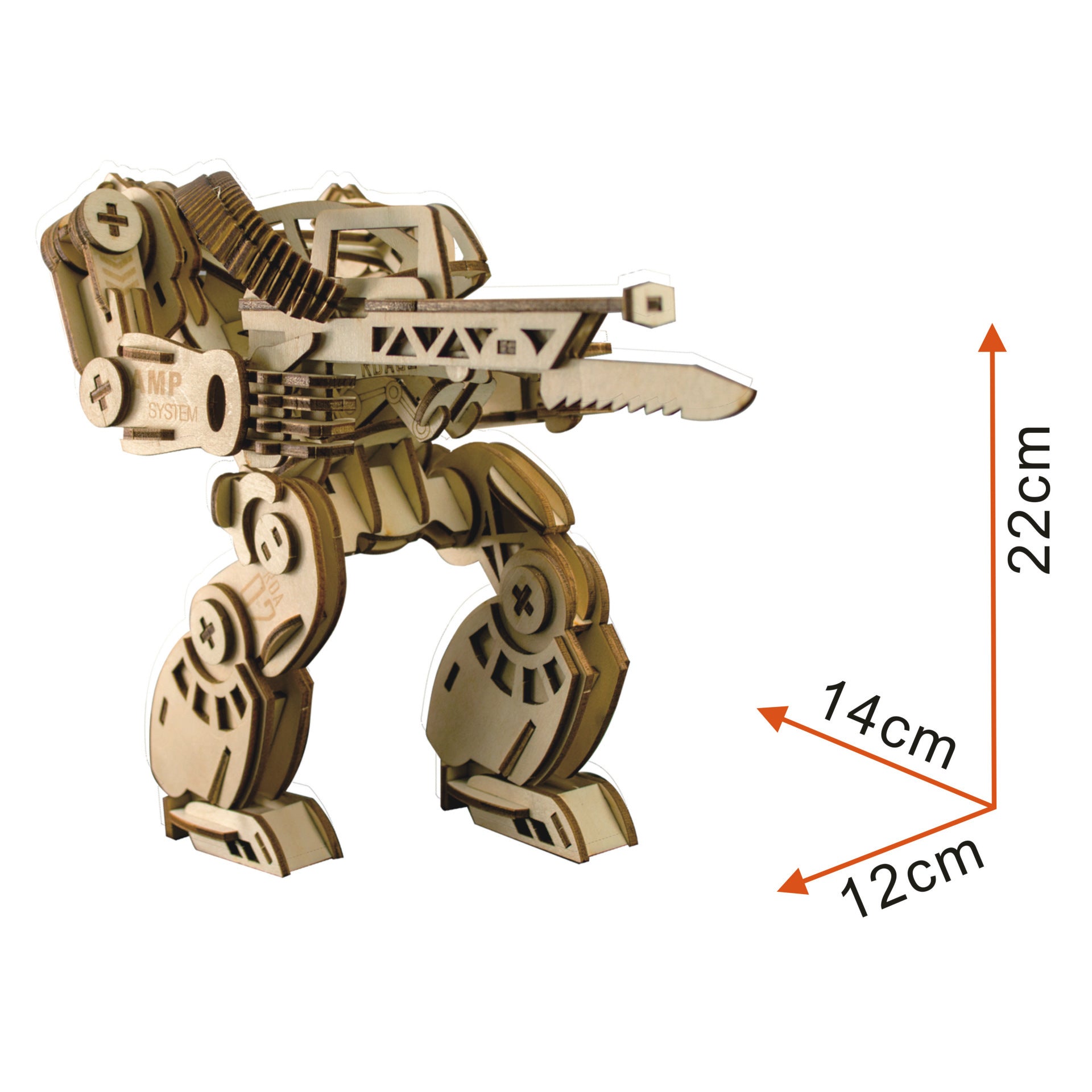 Mechanical Armor 3D Wooden Assembled Model DIY