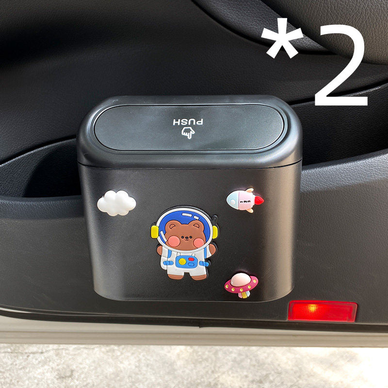 Car Trash Can Creative Cute Storage Cleaning