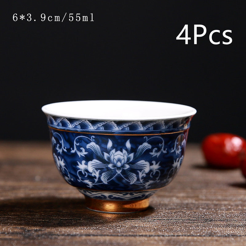 Dessous de verre en céramique chinoise vintage pour service à thé