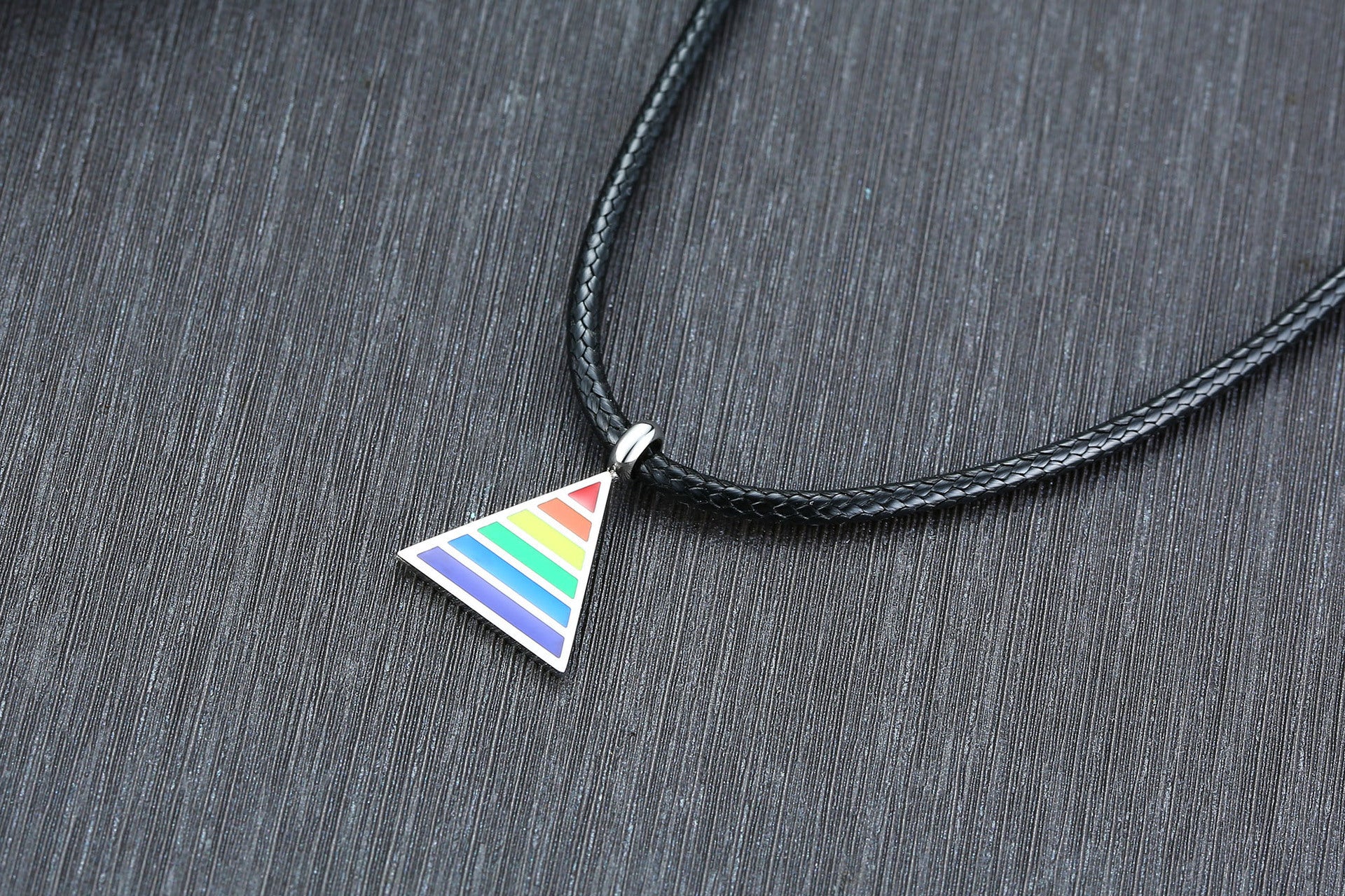 Rainbow Gay Pendant Wax Rope Hip Hop