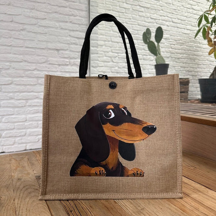 Large Capacity Teachers' Day Element Printed Tote Bag