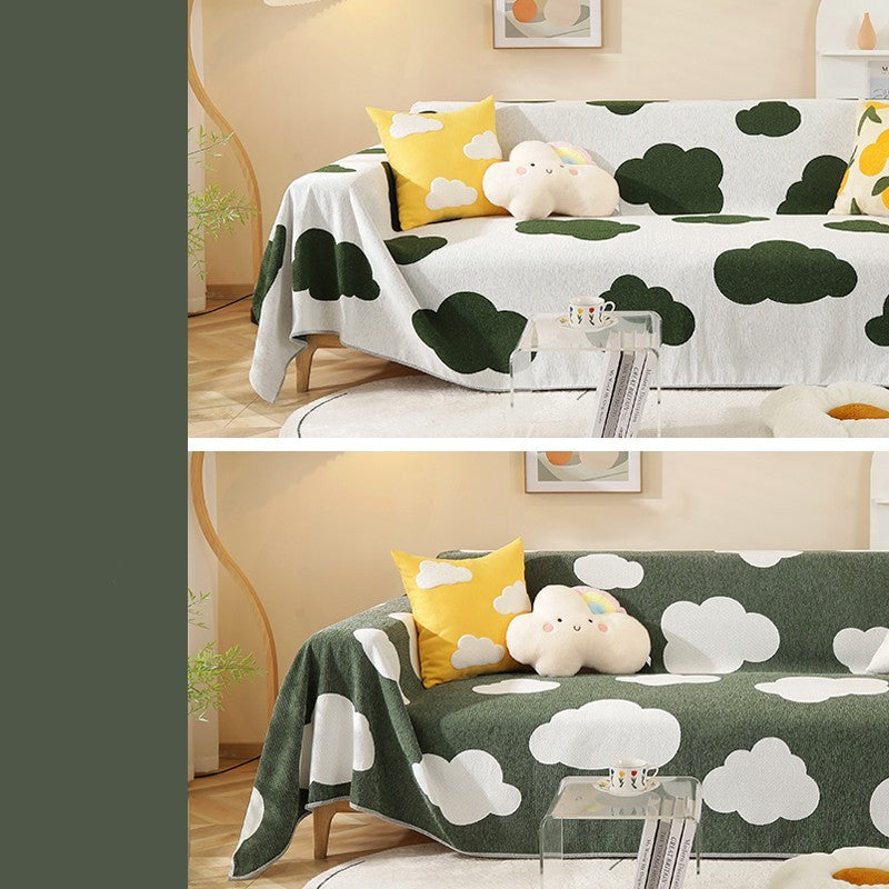 Net Celebrity Simple Sand Hair Towel Anti Cat Scratch Sofa Cover Cover Universal All-inclusive