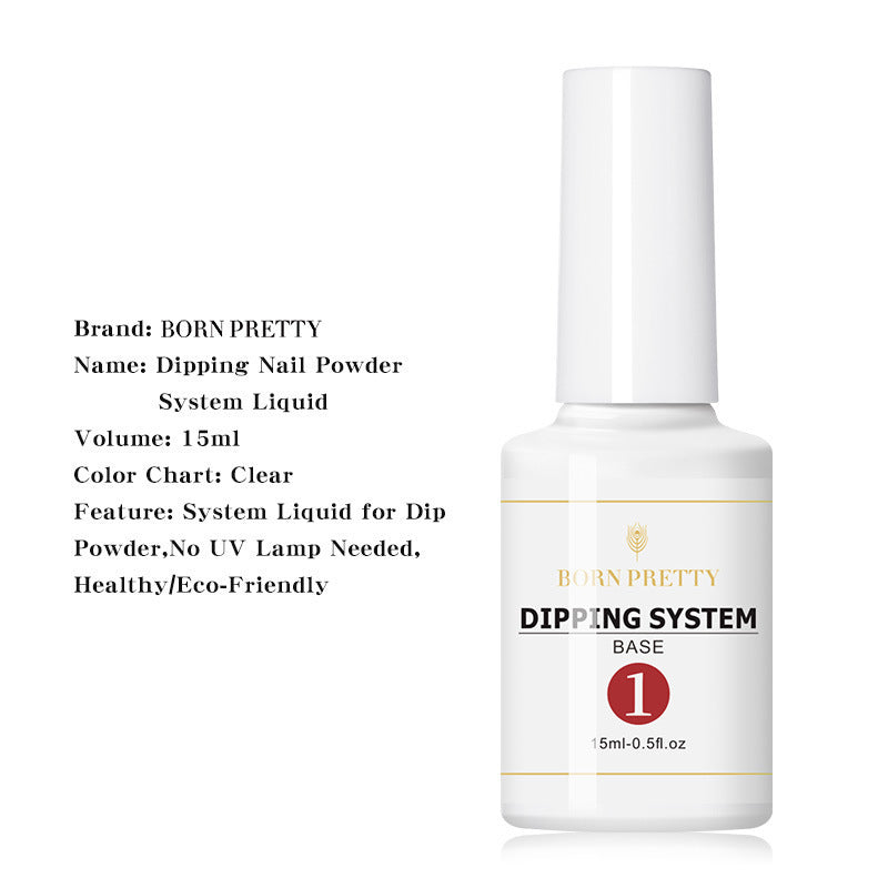 Nail Art Infiltration Powder Glue Water-based Adhesive Sealing Layer Desiccant Dipping PowderOEM Customized
