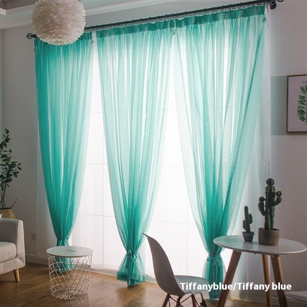 Wide Terylene Curtain Window Screen Fabric Solid Color