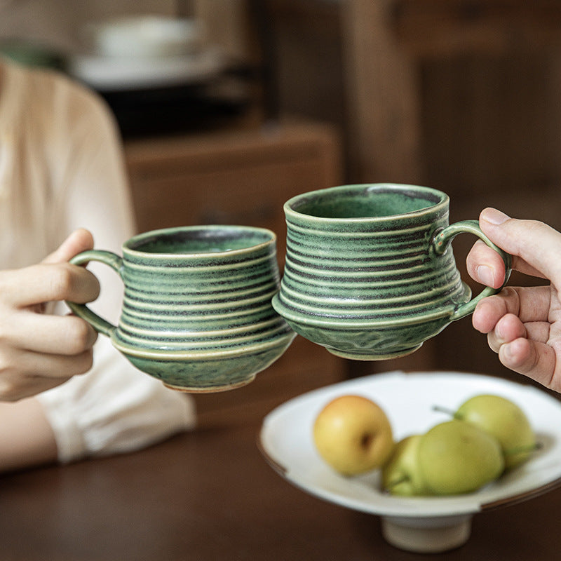 Vintage Thread Tea Coarse Ceramic Coffee Cup