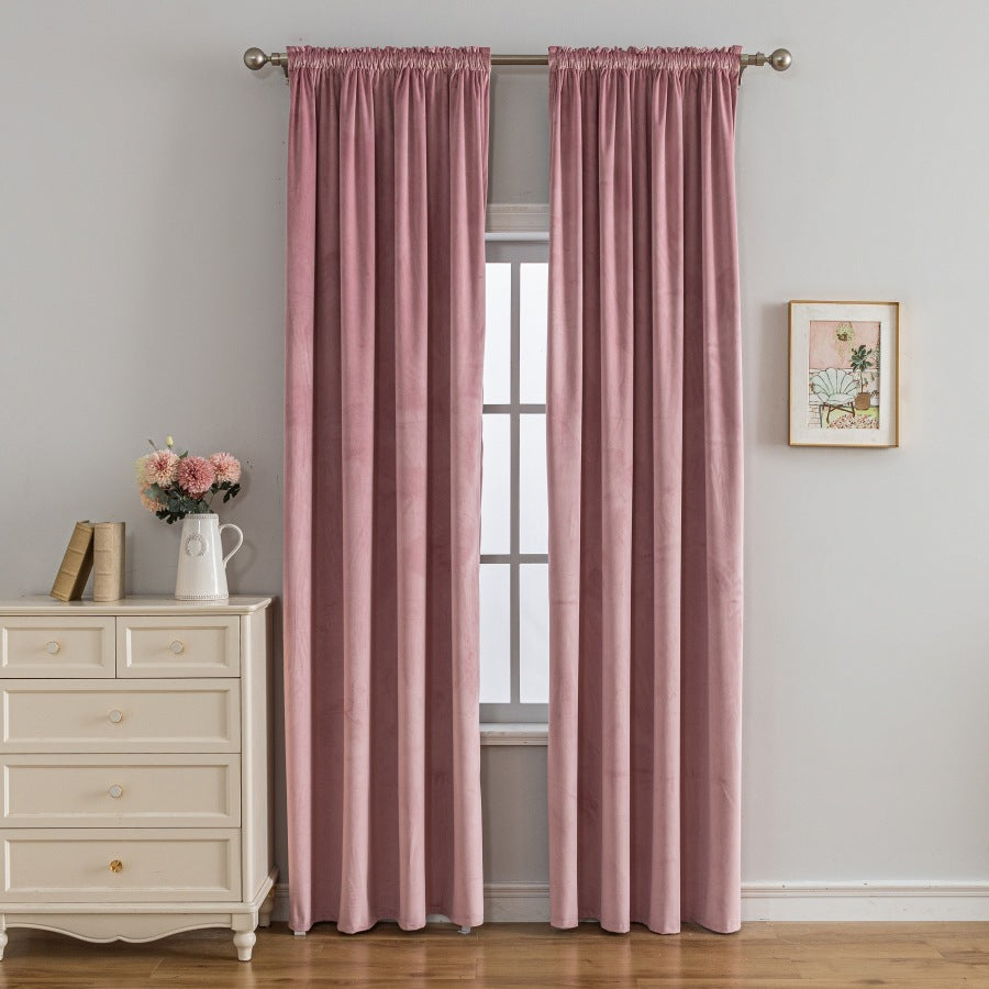 Rideau Occultant Luxe Velours Doux Confortable Décoration Maison