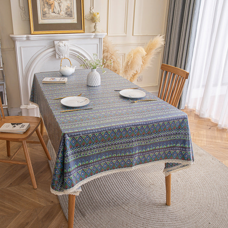 Nappe de style ethnique Nappe bohème Tapis de table Ins Camping