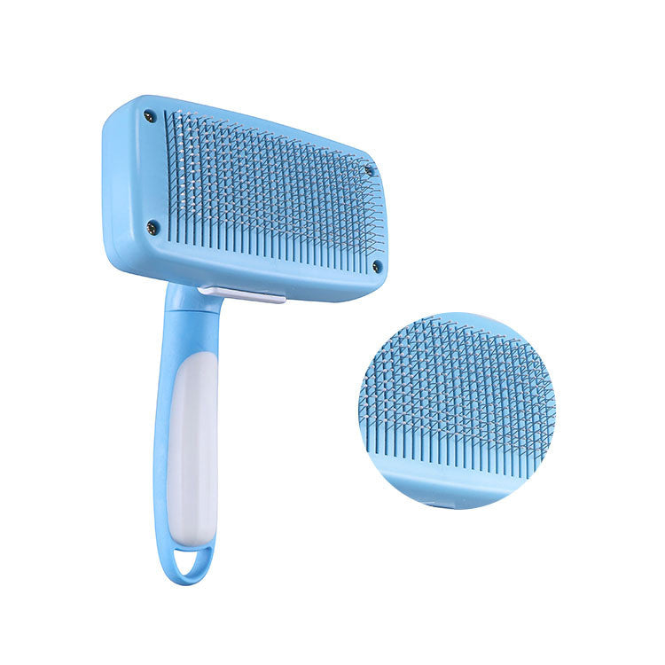 Brosse de massage et de toilettage autonettoyante pour l'épilation des animaux de compagnie