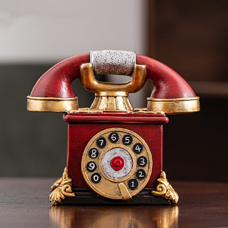 Household Fashion Retro Nostalgic Telephone Landline Ashtray