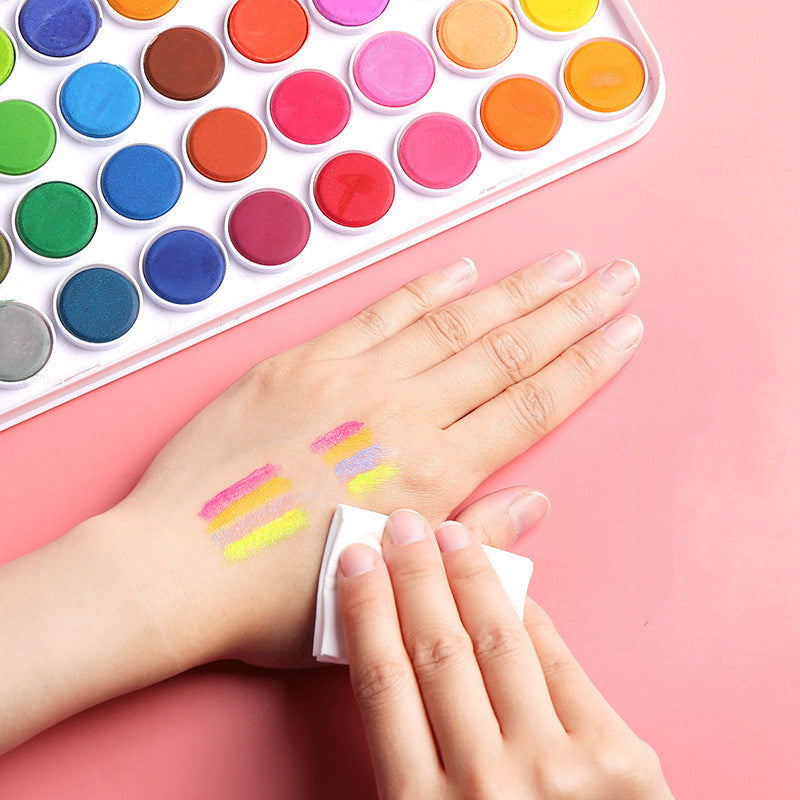 Set de Peinture à l'Aquarelle Solide Simple pour Étudiant