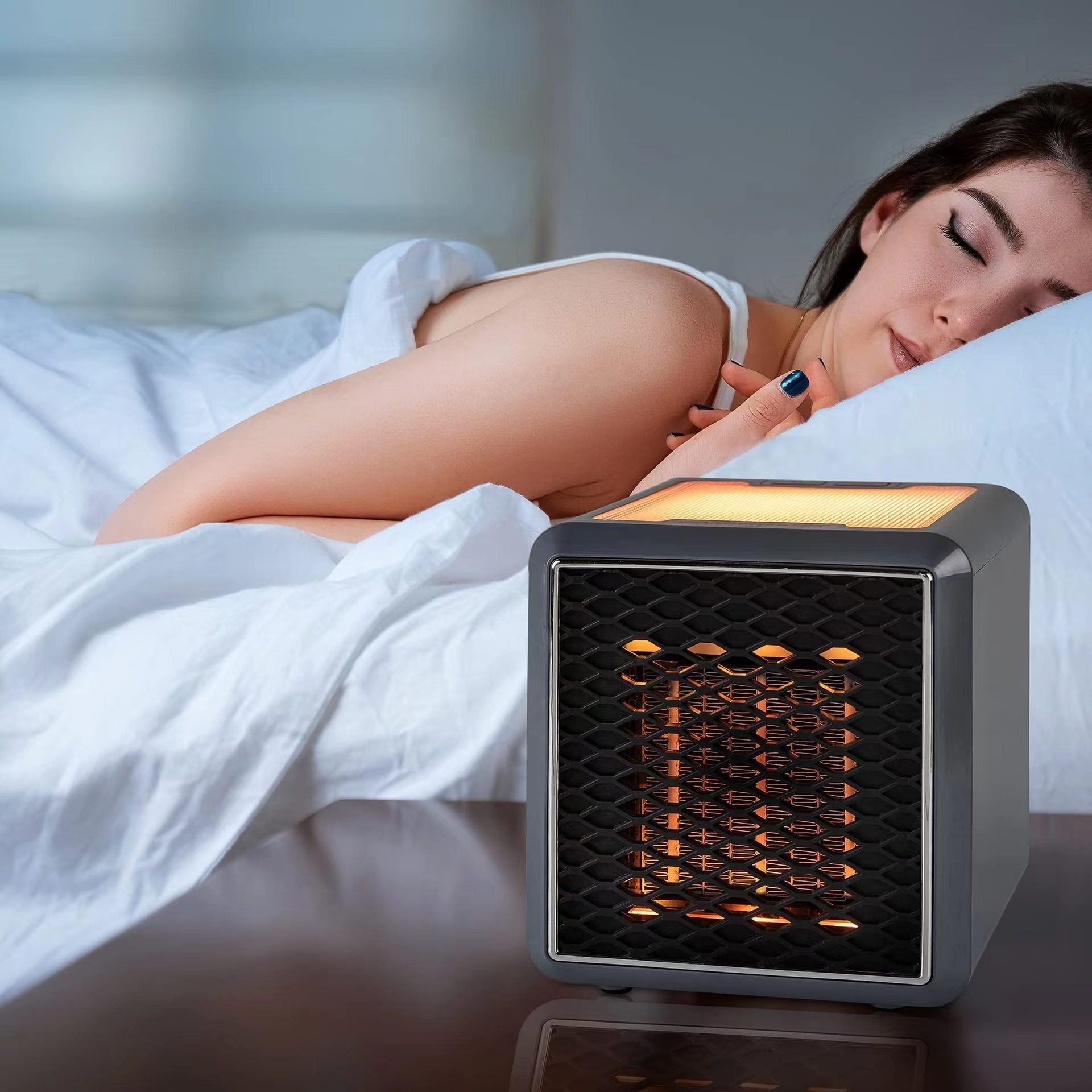 Colorful Square Warm Air Blower The Third Gear Wind Speed Colorful Heater