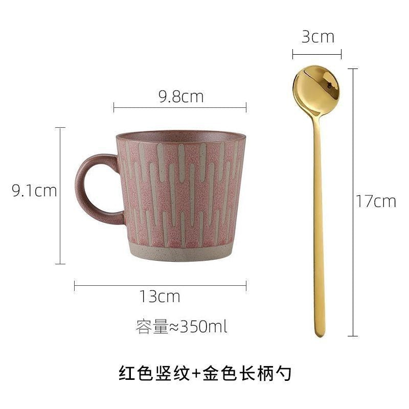 Tasse à café en grès pour couple