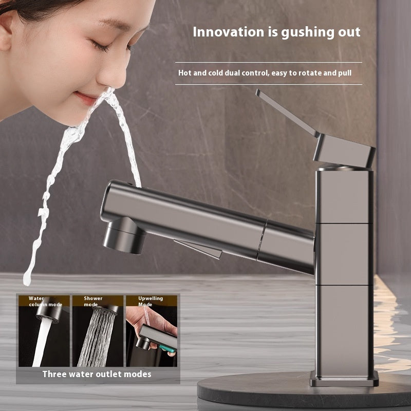 Pull-out Faucet Bathroom Wash Face Hand