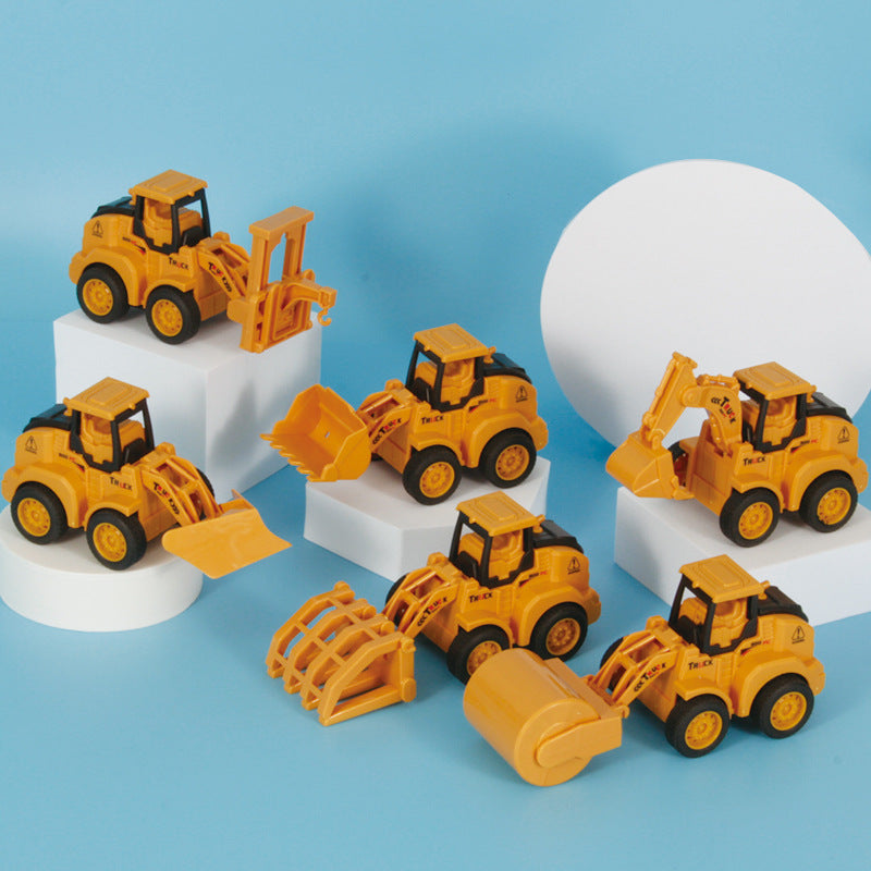 Pressing Engineering Vehicle Inertial Sliding Simulation Model Excavator