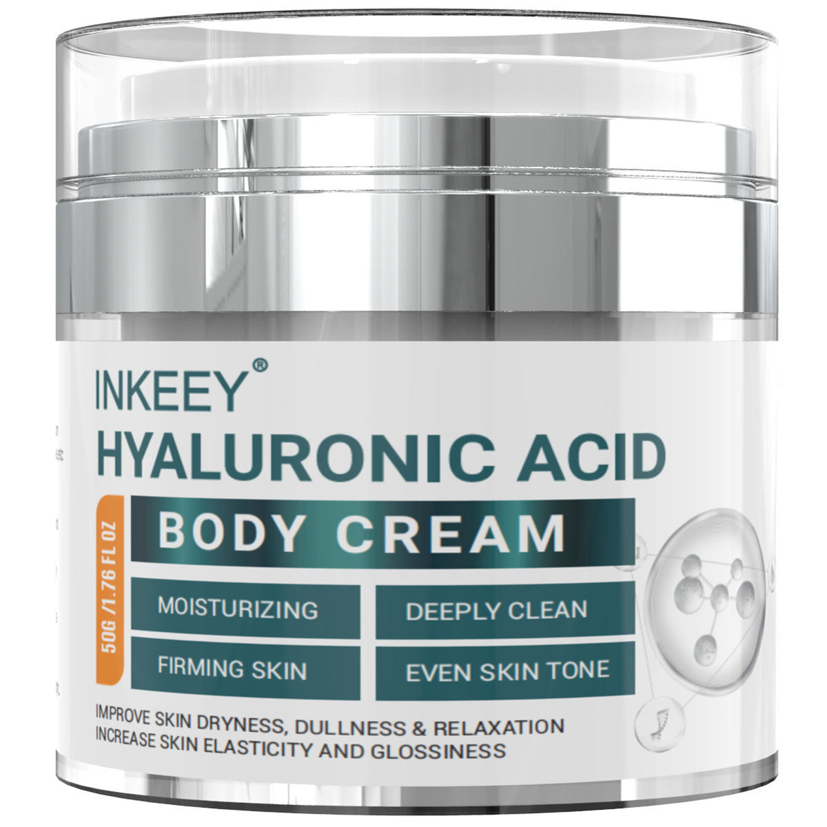 Crème corporelle à l'acide hyaluronique hydratante et anti-gerçures