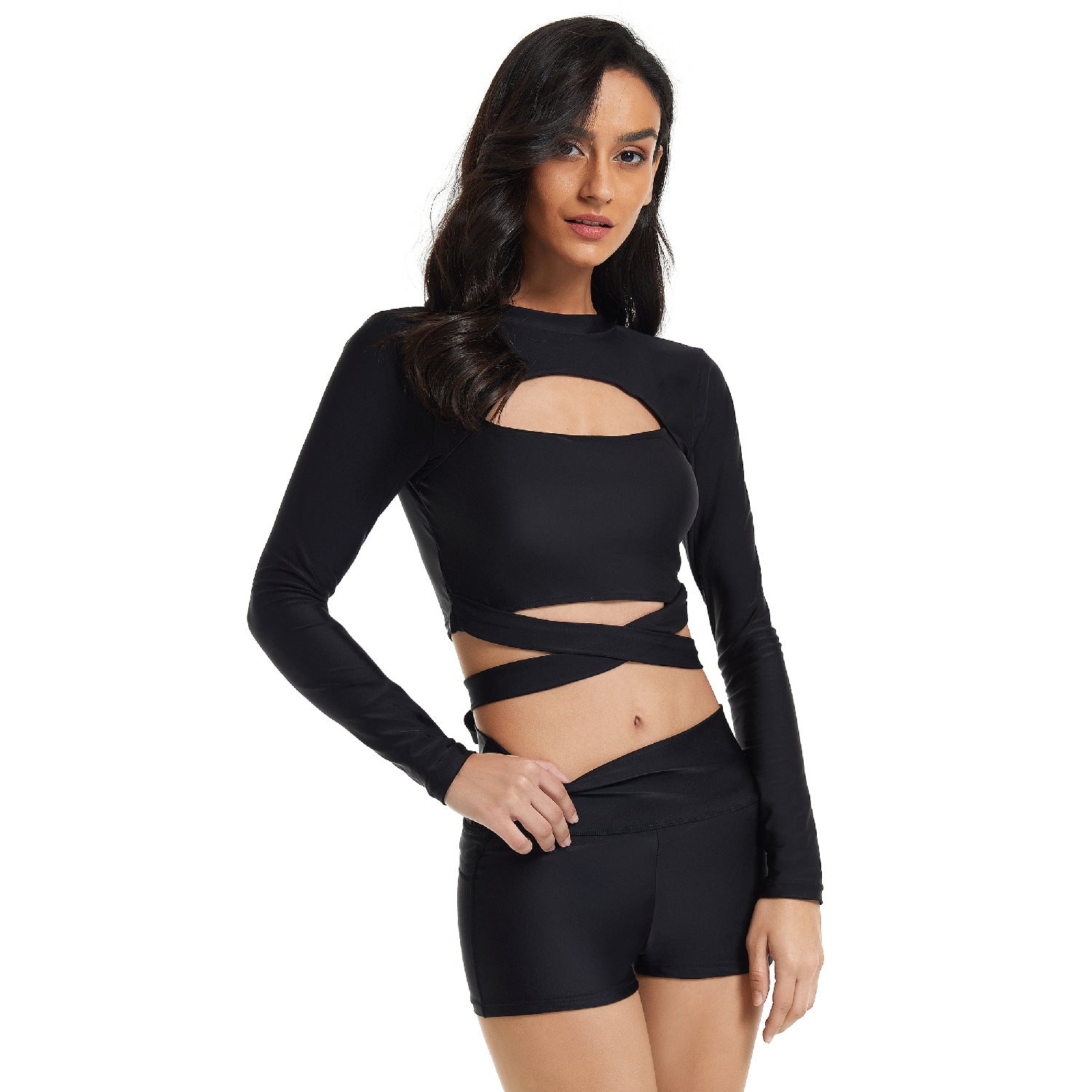 Two-piece Swimsuit Long-sleeved Surfing Suit Sun Protection Wetsuit
