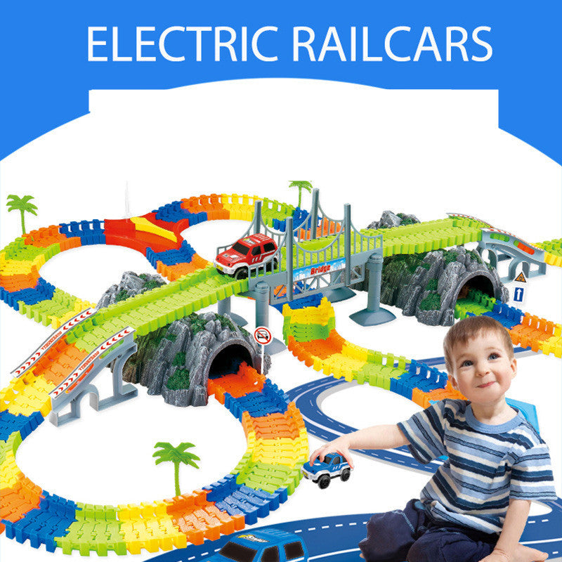 Jouets de construction pour piste électrique DIY pour enfants