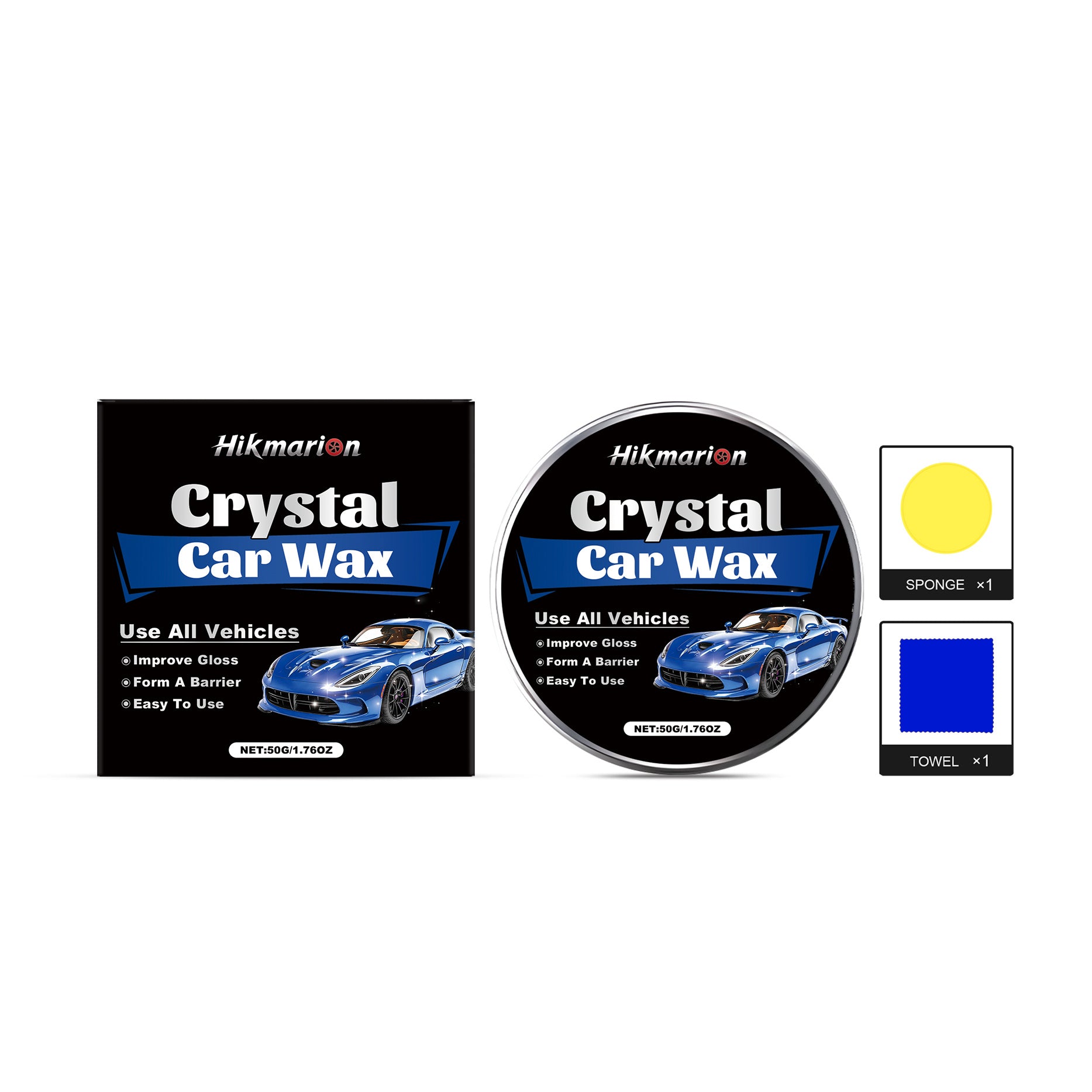 Kit de cire d'entretien automobile