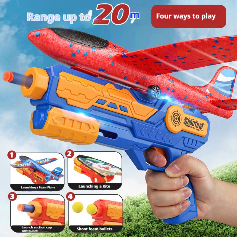 Catapult Kite Gun Children's Toy Bubble Plane