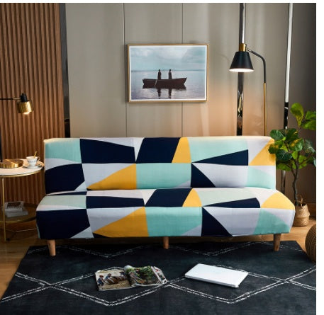 Housse de canapé-lit pliable sans accoudoirs extensible tout compris