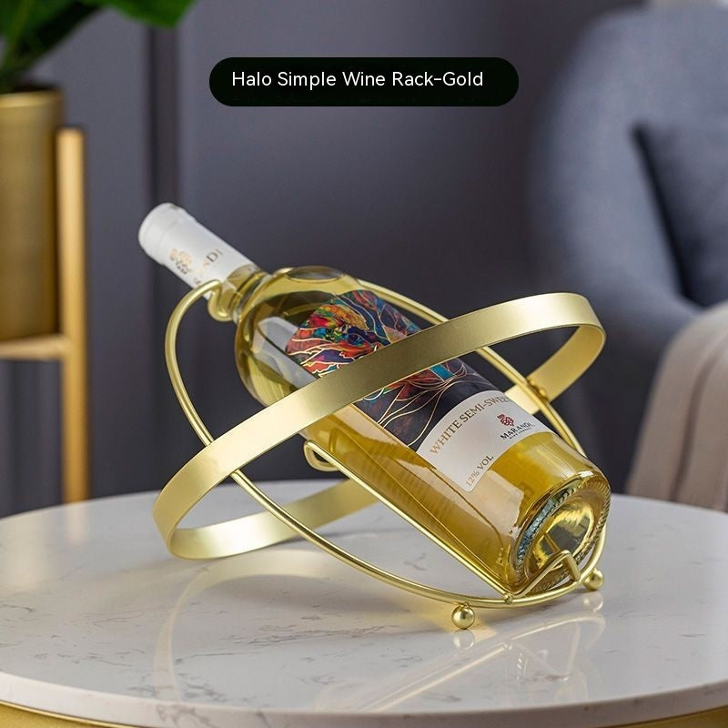 European-style Wine Rack Decoration Wrought Iron Shelf Decorations