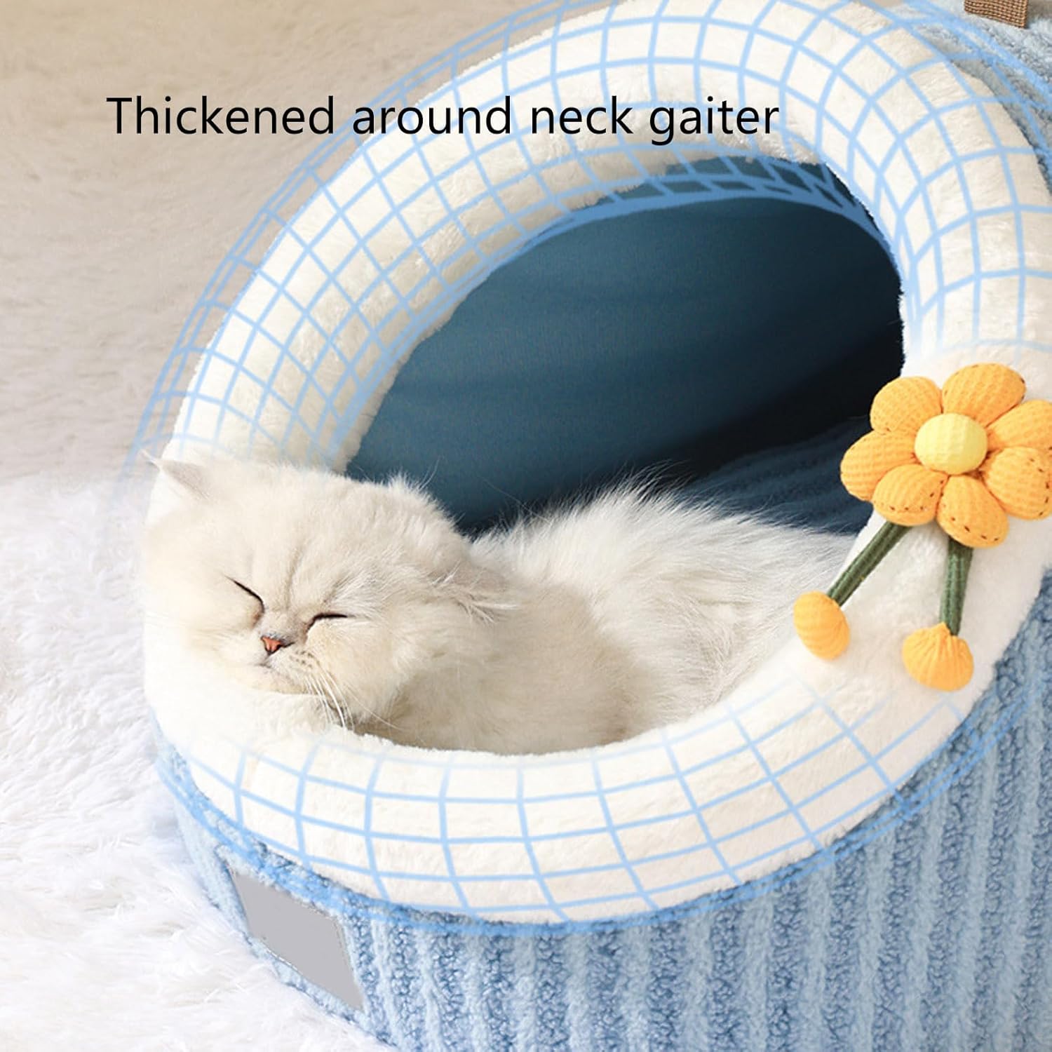 Cat House For Cats Cat Beds For Indoor Cats Cat Bed Cave With Removable Washable Cushioned Pillow Calming Cozy Soft Cat Cave