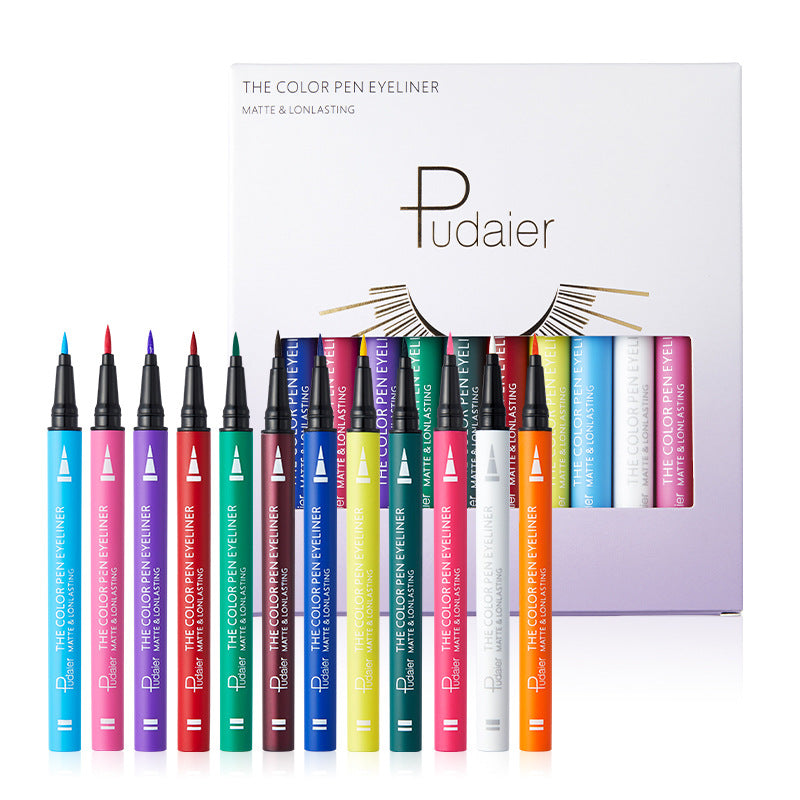 Le crayon eyeliner coloré est imperméable, résistant à l'huile et sans bavure.