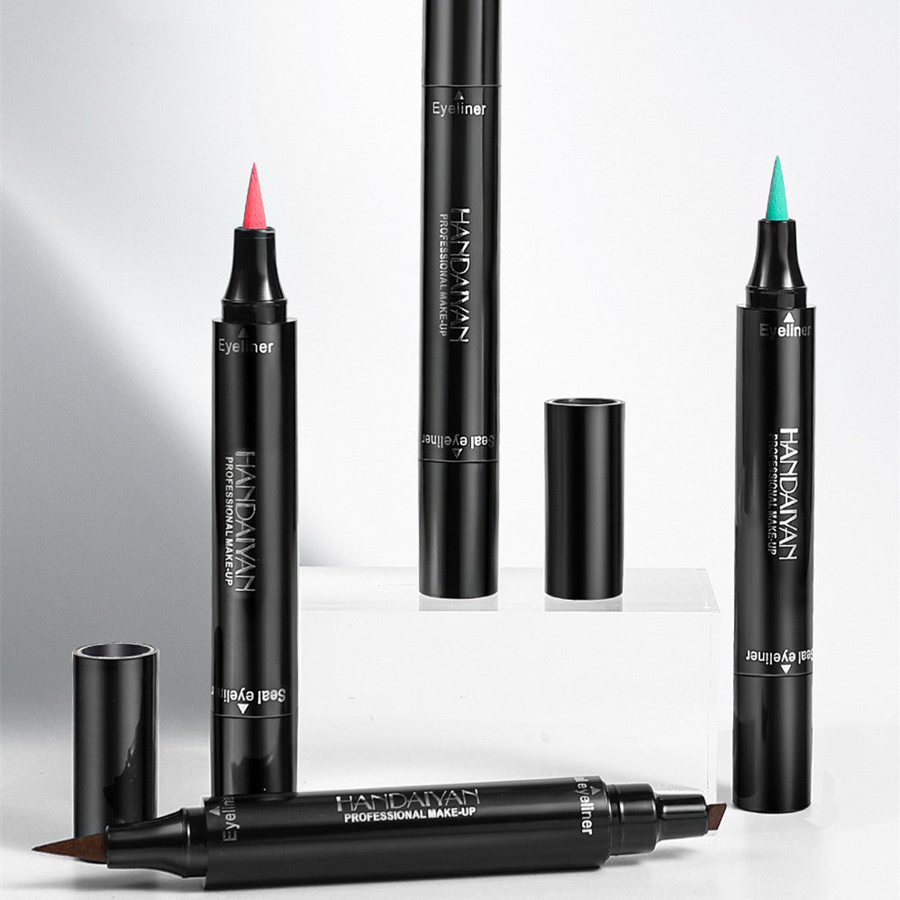 Triangle Seal Color Double Head Liquid Eyeliner
