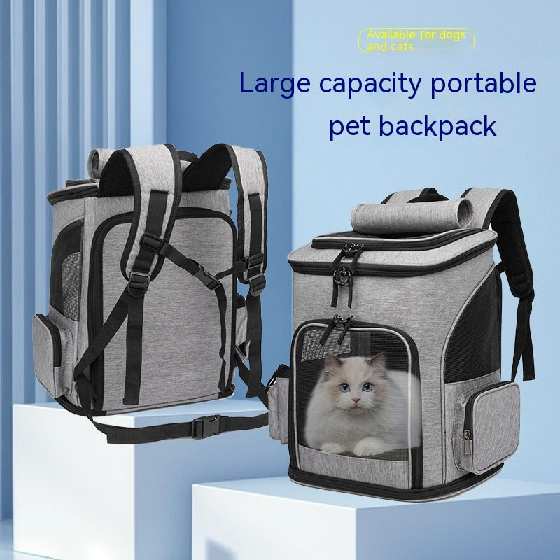 Sac de transport extensible pour animaux de compagnie, sac de transport pour chien grande capacité, sac à dos portable pour chat, sac pour chat pliable