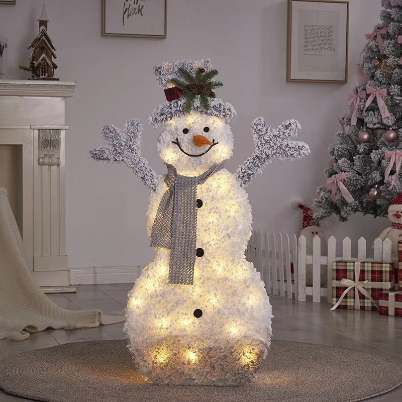 Noël Mode Lumineux Bonhomme de Neige Décorations Ornements