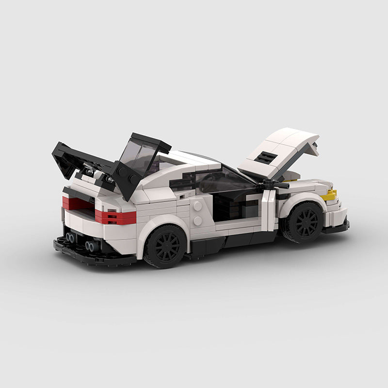 Running Car Building Block Small Particle MOC Puzzle Technology DIY Toy