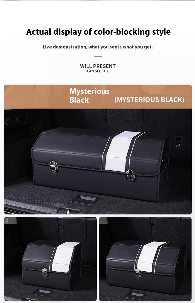 Car Storage Box Foldable Large Capacity Trunk