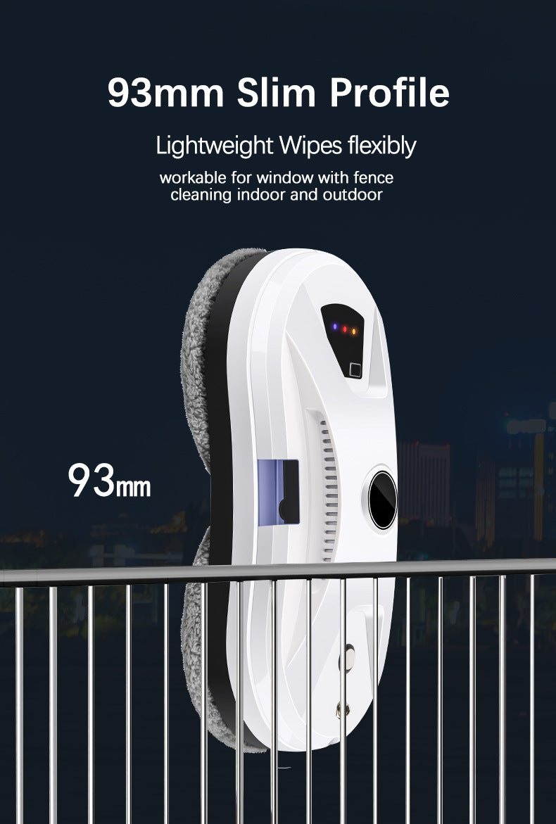 Robot de nettoyage de vitres intelligent avec pulvérisation d'eau automatique