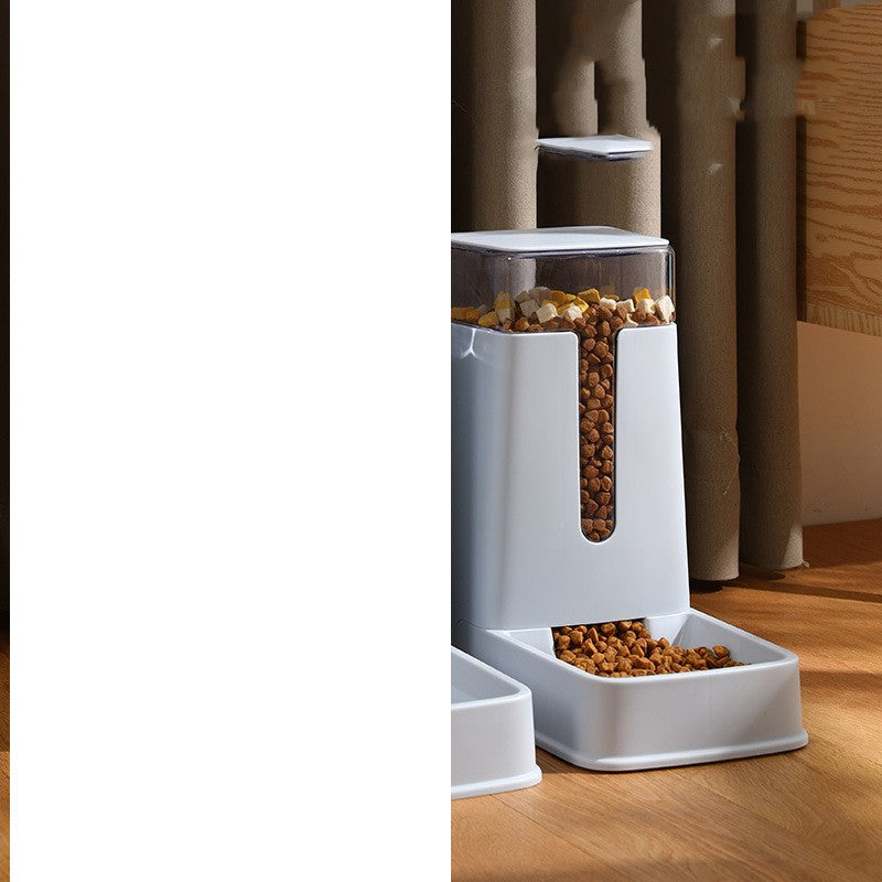 Distributeur automatique d'eau et de nourriture double gamelle pour animaux de compagnie