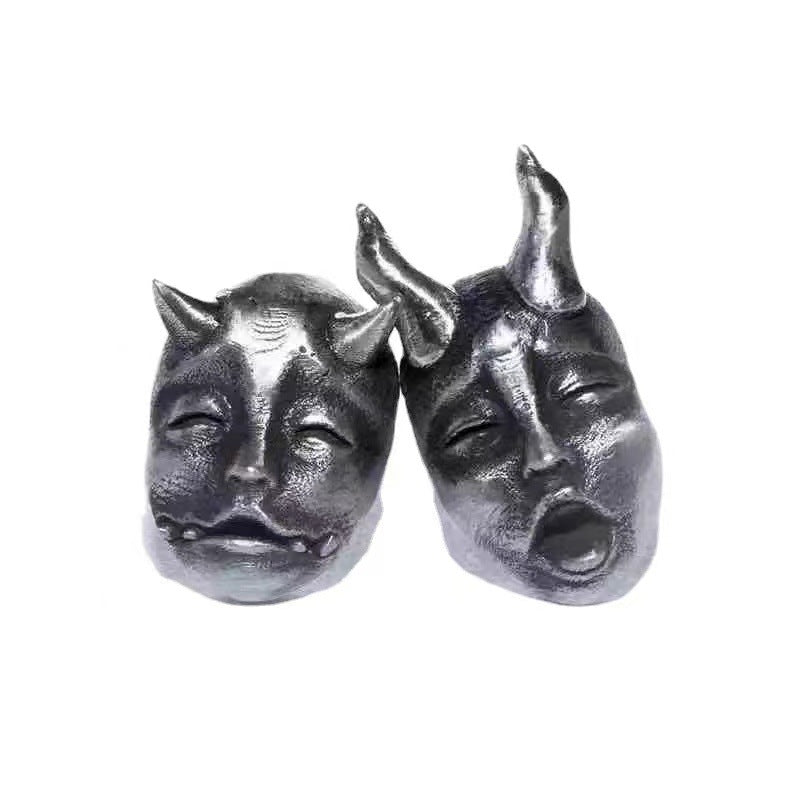 Funny Devil Twin Earrings Punk Style