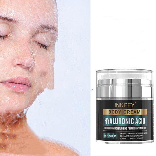 Crème corporelle à l'acide hyaluronique hydratante et anti-gerçures