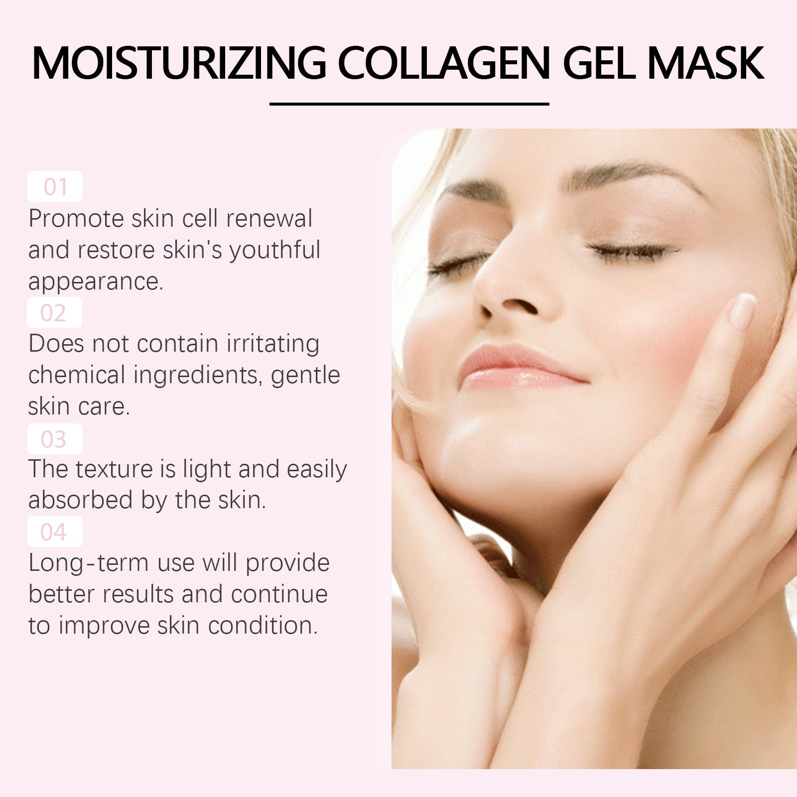 Masque Hydratant Au Collagène Raffermissant Et Hydratant