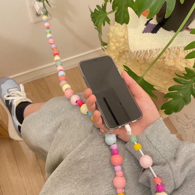 Câble de téléphone portable Perles Bonbon Couleur Rond 1 Mètre