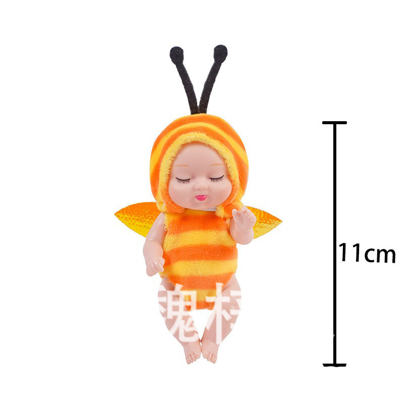 Mini-poupée de simulation - Yeux fermés - Jouet décoratif