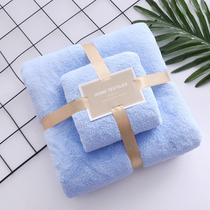 Ensemble de serviettes de bain en polaire de corail haute densité
