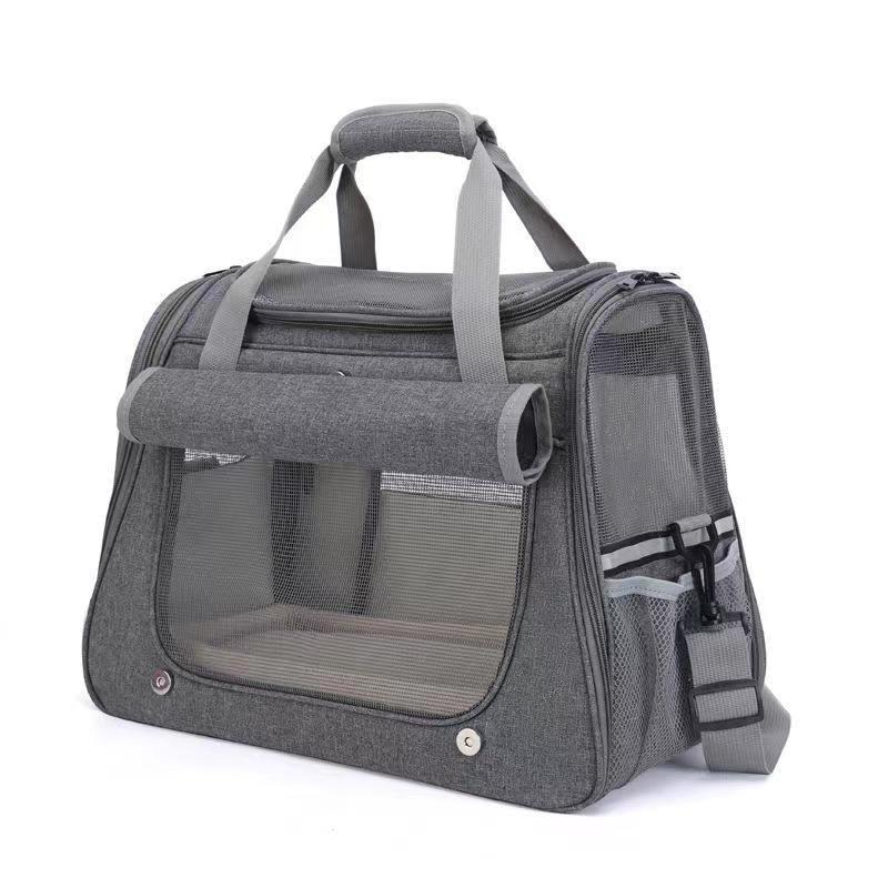 Sac de transport portable pour chat, à la mode, respirant, de grande capacité