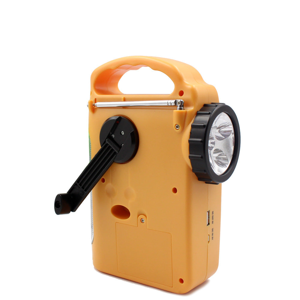 Solar Hand Held Flashlight Multi Function Radio