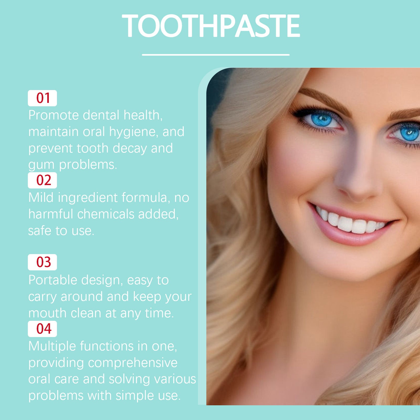 Toothpaste Mild Cleaning Odor Cleaning